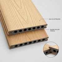 Planche de terrasse creuse antidérapante imperméable en ASA co-extrudé de 3e génération KSL pour jardin et cuisine (1400x200mm)
