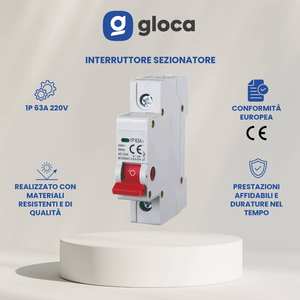 Disjoncteur Gloca 1P 63A 230V Montage sur rail DIN 1 module - Product Image 4