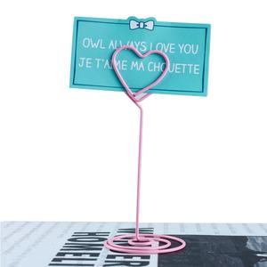 بيع بالجملة طاولة حفلات الزفاف مكان الأرقام الأشكال المخصصة ، حامل عرض بطاقات الأعمال المخصصة - Product Image 3