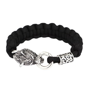 Armband Wolf Fenrir Paracord Vikin Armband Wolf Head Herren Original Schmuck Zubehör Custom Armband Armband - Product Image 5