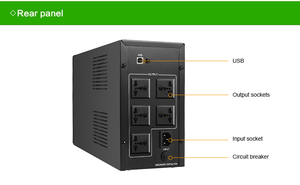 SKE <span class=keywords><strong>1200W</strong></span> 오프라인 <span class=keywords><strong>UPS</strong></span> 시뮬레이션 사인파 대기 <span class=keywords><strong>UPS</strong></span> 2000VA 단상 <span class=keywords><strong>UPS</strong></span> 배터리 9AH*2 110V 220V 컴퓨터용 - Product Image 6