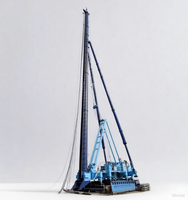 Foreuse rotative pour pieux forés, électrique sur chenilles, profondeur de forage max. 20-34m, diamètre max. 800mm, économe en énergie, installation facile