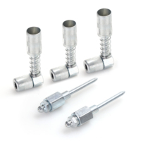 Adaptor Coupler Gemuk Mobil Universal 1/8NPT 90 Derajat 3 Jaw Coupler Alat Pemasangan Gemuk