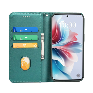 เคสโทรศัพท์แบบพับได้พร้อมช่องใส่บัตรและขาตั้งแม่เหล็ก ทำจากหนัง PU สำหรับ OPPO Reno3 5 7 15 Reno 9 11 <span class=keywords><strong>13A</strong></span> Reno10 11 Realme 14 15 - Product Image 2