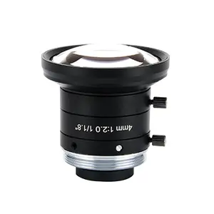 Lensa Kamera Industri Fokus Tetap 5MP FA 4 6 8 12 16 25 35 50 75 Mm F2.0 1/1.8 Inci C Mount Lensa CCTV