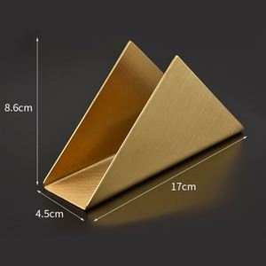 TGYW 不锈钢立式餐巾架 金色方形餐巾架 适用于餐厅咖啡厅 - Product Image 2