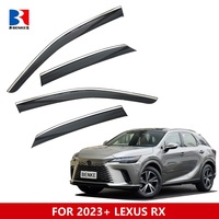 Accessoires de voiture Pare-vent de porte et de fenêtre Déflecteur de vent Pare-soleil Pare-pluie WEATHER SHIELD VENTVISOR pour 2023 2024 2025 LEXUS RX
