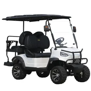 2024 New Model Style Factory 4 Seat Sightseeing Bus Club Cart Electric Golf Buggy Hunting Carts