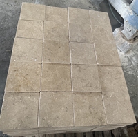 Dalles de sol intérieures en pierre calcaire beige clair Triesta, motif français, en perles naturelles du Cézir, pour patio, pavés de piscine, finition polie et vieillie