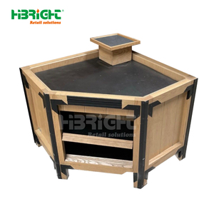 Exhibidores de Flores Redondos Resistentes para Supermercados y Floristerías, Mesas de Exhibición de Madera en Niveles para Plantas - Product Image 2