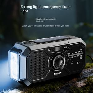Radio de Emergencia Solar Jukaiwtec SCPJ233 AM FM Portátil con Manivela y Linterna LED para Senderismo y Camping - Product Image 4