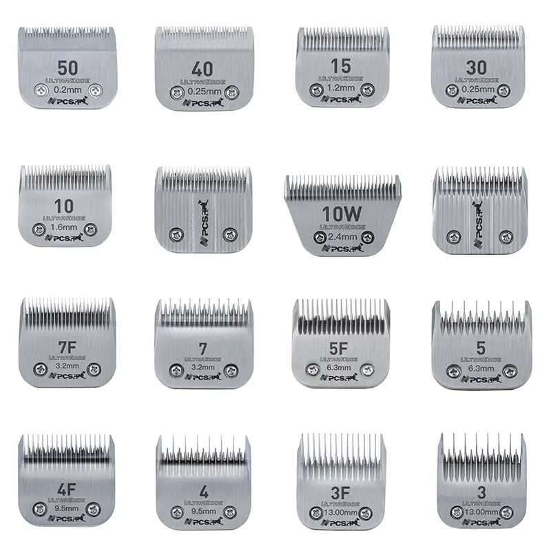 A5 Clipper Blades Professional Pet Cut Machine Replacement Clipper Blades 10#30# 5F 7F Steel And Fit Clipper Grooming