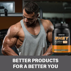 אבקת חלבון מי גבינה אורגנית של Oem למבוגרים, מספקת אנרגיה, תוסף חלבון איכותי לבניית שרירים - לא מתאים לנשים בהריון - Product Image 2