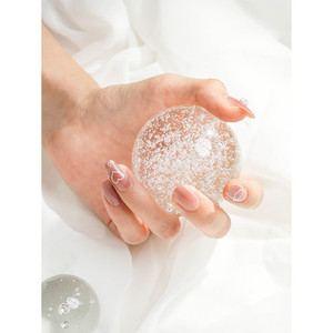 24 pièces Bague Cercueil Nail Tips en Rose Rose ABS Demi Couverture Faux Ongles de Doigt à la Mode Salon Modèle Design - Product Image 1