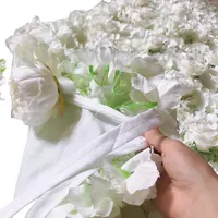 IFG 4 * 8ft fiore sfondo muro panno decorazione di cerimonia nuziale fondali palcoscenico colore bianco fiore rotolo sfondo