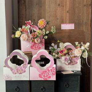 Joywood Caja de Arreglo Floral de Cartulina Blanca Impermeable con Revestimiento para Exhibición de Floristería - Product Image 3