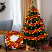 Guirlande de confettis métalliques en feuille de papier d'aluminium, découpes rondes en PET, franges pour décoration d'arbre de fête en intérieur