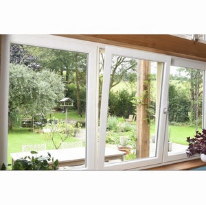 Năng lượng cao hiệu quả trắng uPVC khuôn cửa sổ Vinyl tùy chỉnh lớn xem đôi kính cửa sổ <span class=keywords><strong>PVC</strong></span> uPVC nghiêng lần lượt cửa sổ - Product Image 1