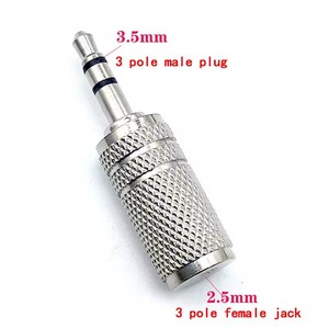 2,5 Mm <span class=keywords><strong>macho</strong></span> <span class=keywords><strong>a</strong></span> 3,5 Mm Mono/estéreo <span class=keywords><strong>hembra</strong></span> Audio estéreo <span class=keywords><strong>Adaptador</strong></span> convertidor de enchufe conector de auriculares con cable de extensión - Product Image 5