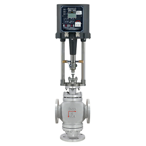 Válvula Reguladora Eléctrica de Acero Fundido AC220V, Válvula de Control de Vapor Eléctrica, Válvula Moduladora de 3 Vías con Brida Eléctrica - Product Image 1