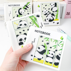 El cuaderno de bolsillo portátil de tamaño mini con cubierta de poliuretano es adecuado para llevarlo consigo y tomar notas. - Product Image 4