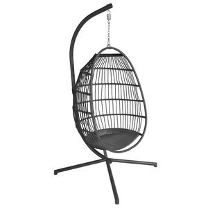 Silla Colgante de Mimbre en Forma de Huevo, Plegable, para Jardín, Patio, Balcón, Embalaje en Caja, Muebles de Exterior - Product Image 5