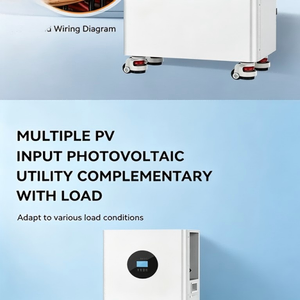 ตู้เก็บพลังงานแบบไฮบริด 51.2V 10kWh แบบต่อพ่วงได้ มาตรฐาน IP65 สำหรับใช้ในครัวเรือน แบบรางเลื่อน พร้อมแบตเตอรี่ LiFePO4 ในตัว - Product Image 6
