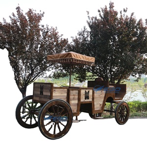 Carruaje de Caballos de Madera para Turismo en EE. UU. / Carruaje de Caballos para Bodas / Carruaje Clásico de Caballos para Turismo - Product Image 1