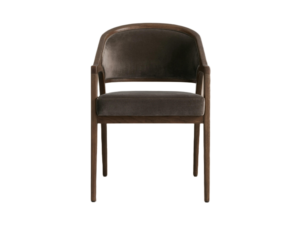 <span class=keywords><strong>Sedia</strong></span> da Pranzo Moderna in Legno Massello con Schienale Imbottito e Braccioli in Tessuto - Product Image 4