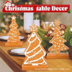 Memory Wooden <b>Christmas</b> <b>Tree</b> Decoration Stand <b>Mini</b> Festival Desktop Ornament For Holiday Decor - Product Image 2