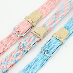 Ceinture en nylon/polyester/soie multifonctionnelle pour femmes en toile tissée élastique argentée pratique pour les étudiants - Product Image 2