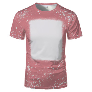 Lockere, einfarbige T-Shirts, Sublimations-T-Shirts, Polyester-Blanko-T-Shirts, modische T-Shirts in Bonbonfarben für individuelle Team- und Familienkleidung - Product Image 6