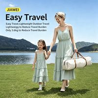 Tente de camping instantanée JIAWEI pour 4-5 personnes, trois saisons, 235*235*156cm, tissu Oxford 210D, imperméable 2000-3000mm, pour l'extérieur