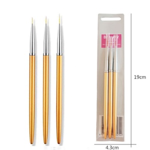 Juego de Tres Bolígrafos para Decoración de Uñas, Personalizables, para Líneas, Puntos, Flores y Dibujos - Product Image 1