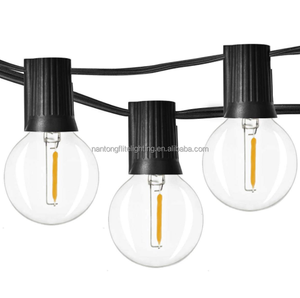 Nhà Máy Bán buôn Xmas 10m/25ft/50ft <span class=keywords><strong>G40</strong></span> LED chuỗi ánh sáng Vòng Hoa ngoài trời không thấm nước cho giáng sinh trang trí ánh sáng đám cưới - Product Image 5