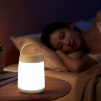Mini lampe de chevet LED 3D mignonne pour enfants, connecteur Type-C, télécommande, contrôle tactile, lumière blanc chaud, intensité réglable, maison intelligente
