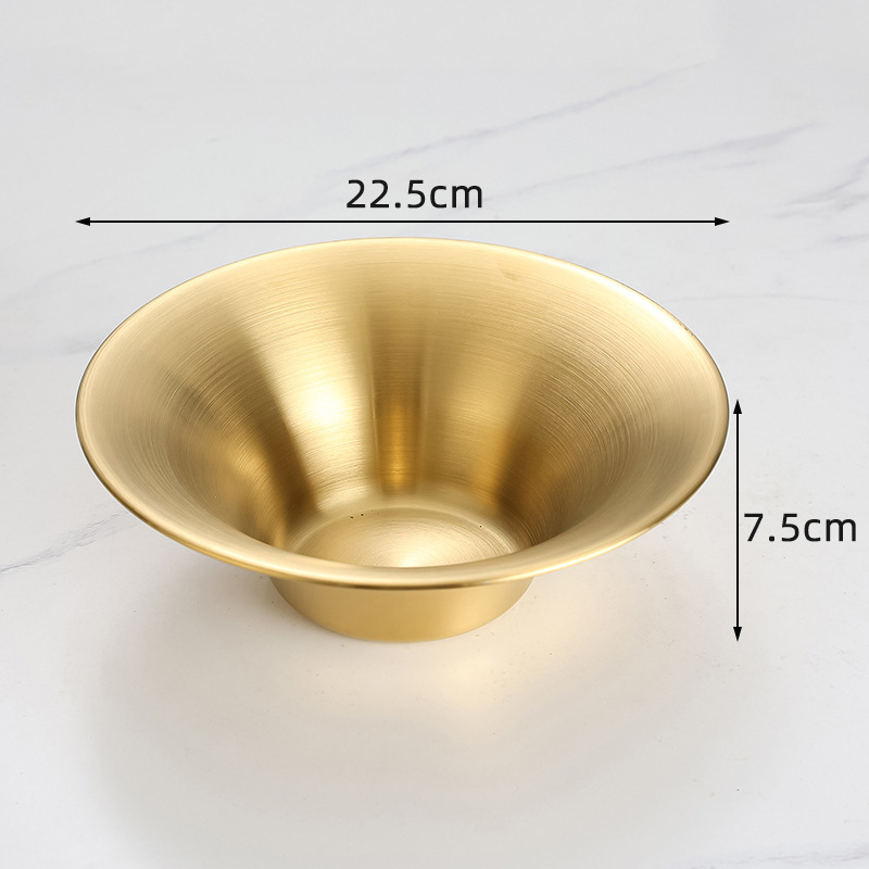 22cm flared salad bowl (gold)
