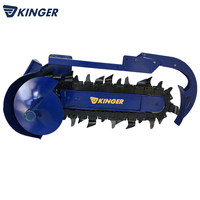 KINGER cadena zanjadora cadena hidráulica zanjadora/para tractor para excavadora