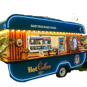 Ce Goedgekeurde Straat Fast Food Truck Koffiekar Snelle Cocktail Straat Bar Oem Elektrische Food Truck