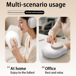 TAHATH Smart Rechargeable 360° Wrap Hand Massager Foldable Air Compression Heat <b>Vibration</b> Pain Relief Therapy Device Advanced - Product Image 5