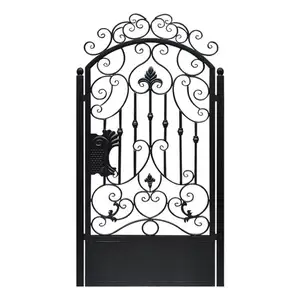 power coating steel doors wrought iron main gate designs single door or double gates