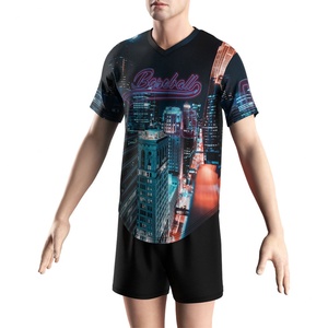 Camiseta de Béisbol Personalizada de Manga Corta para Hombre, Uniforme de Béisbol Estadounidense, Color Rosa - Product Image 5