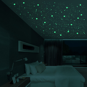 Pegatinas 3D que brillan en la pared, decoración de pared para dormitorio, estrellas que brillan en la oscuridad - Product Image 5