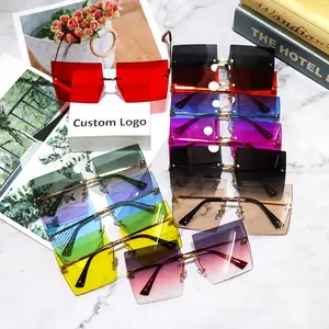 Neue Hot Seller Shaped Metal Sonnenbrille Rahmenlose Damen Shades Elegante Sonnenbrille im europäischen und amerikanischen Stil