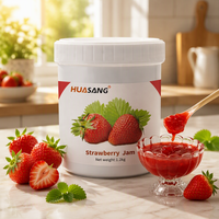 HENGZHI Aardbeien Fruitjam & Sirop voor Melkthee & Bubble Tea Hoge Kwaliteit Hoog Fruitgehalte