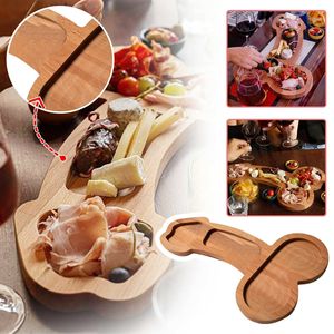 Nicro Plato <span class=keywords><strong>de</strong></span> Madera Ecológico y Creativo para Fiestas <span class=keywords><strong>de</strong></span> <span class=keywords><strong>Despedida</strong></span> <span class=keywords><strong>de</strong></span> <span class=keywords><strong>Soltera</strong></span>, Artículos para el Hogar, Plato para Aperitivos, Graduación - Product Image 3