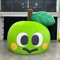 Mascotte géante gonflable de 6,6 m en forme de carotte de dessin animé, tomate, pomme, modèle publicitaire gonflable de fruits et légumes, promotion alimentaire gonflable