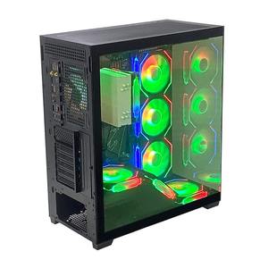 เคส PC สำหรับเกม Pcooling เคสคอมพิวเตอร์แบบครบชุด E-<span class=keywords><strong>atx</strong></span>/<span class=keywords><strong>atx</strong></span>/m-<span class=keywords><strong>atx</strong></span>/ Mini-ITX เคสคอมพิวเตอร์กระจกเทมเปอร์สีดำที่กำหนดเอง - Product Image 5
