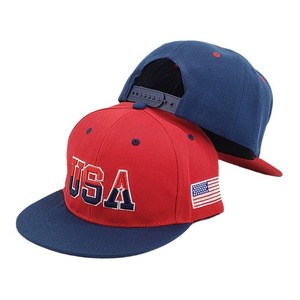 Casquettes de baseball brodées drapeau américain pour hommes et femmes, casquette Snapback D-005 - Product Image 2