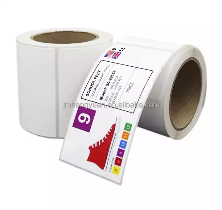 100 um Matte Inkjet PP BOPP Synthetisches Etikett Acryl klebe papier Inkjet PP Aufkleber Etiketten rolle für Tinten strahl drucker